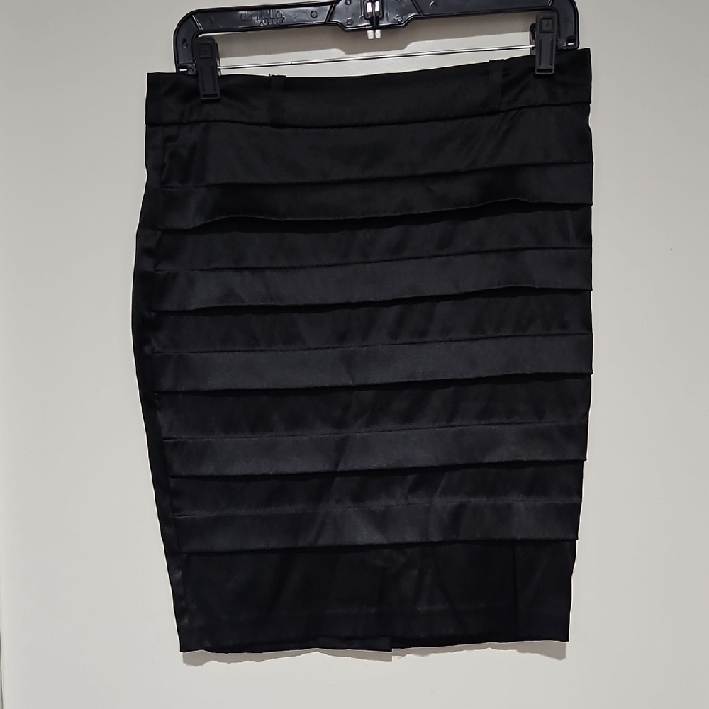 Heart Soul Black Tiered Pencil Skirt Cocktail
